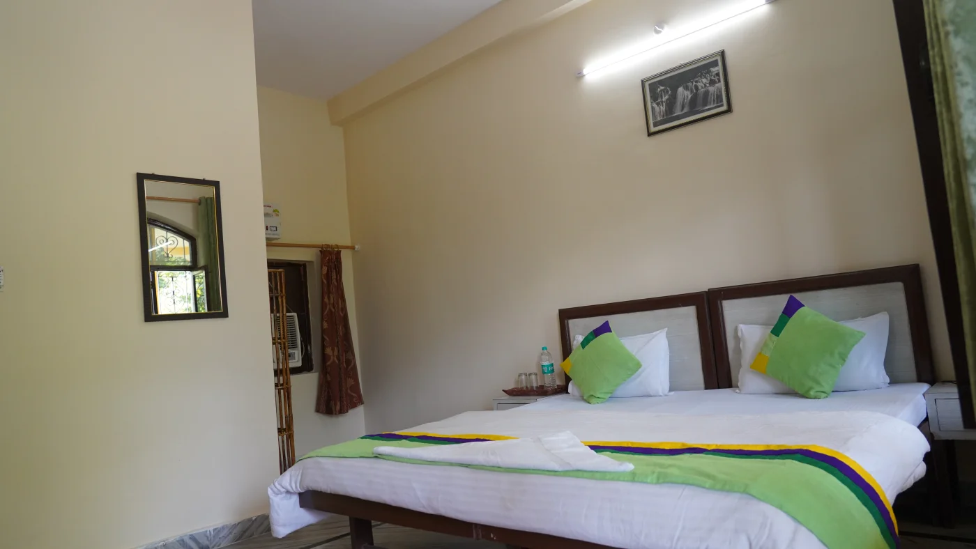 Twin sharing room — Rishikesh Sadan